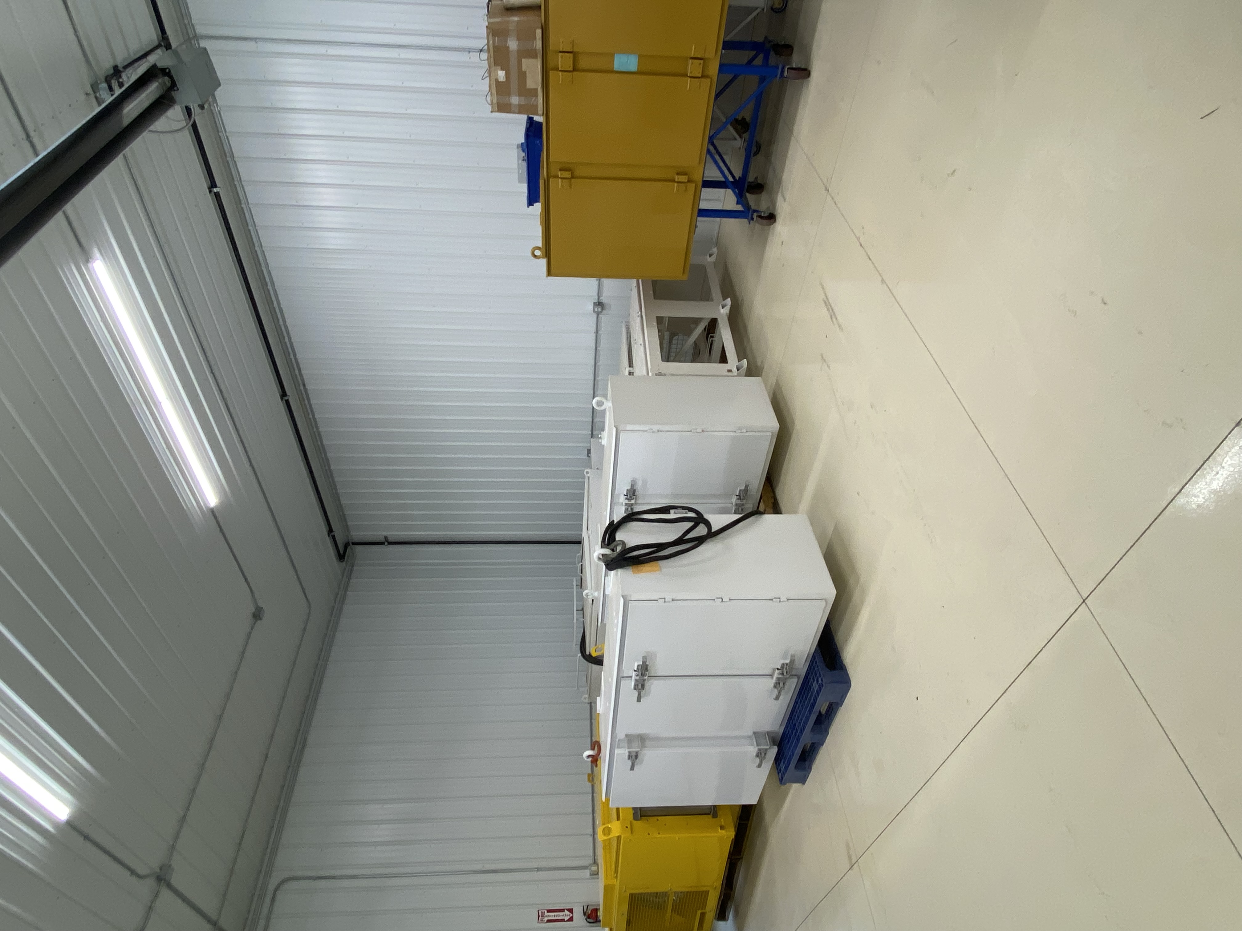 Control cabinets and grid boxes